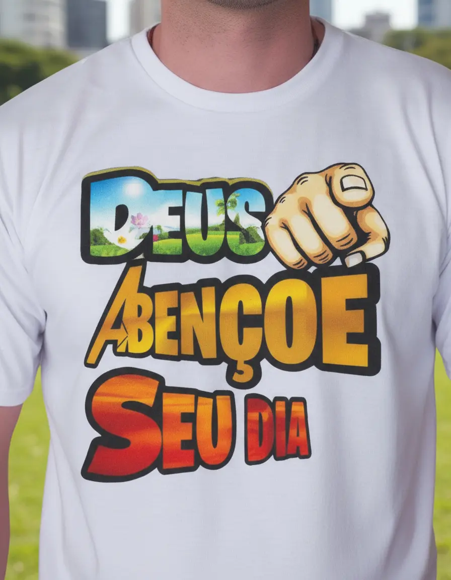 Camisa Deus abençoe seu dia (0023) - Imagem 5