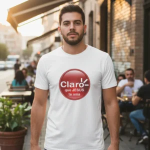 Camisa Claro que Jesus te ama (0026)