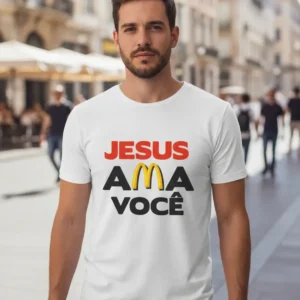 Camisa Jesus ama você (0033)