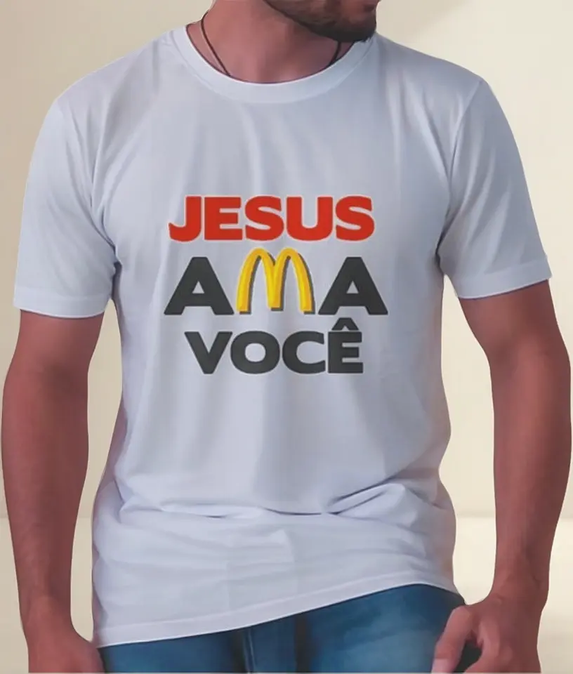 Camisa Jesus ama você (0033) - Imagem 4