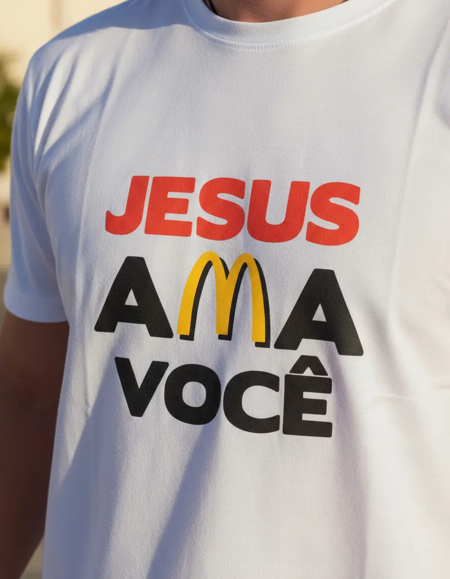 Camisa Jesus ama você (0033) - Imagem 5