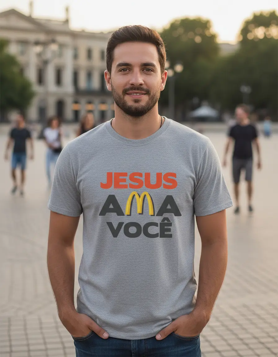 Camisa Jesus ama você (0033) - Imagem 6