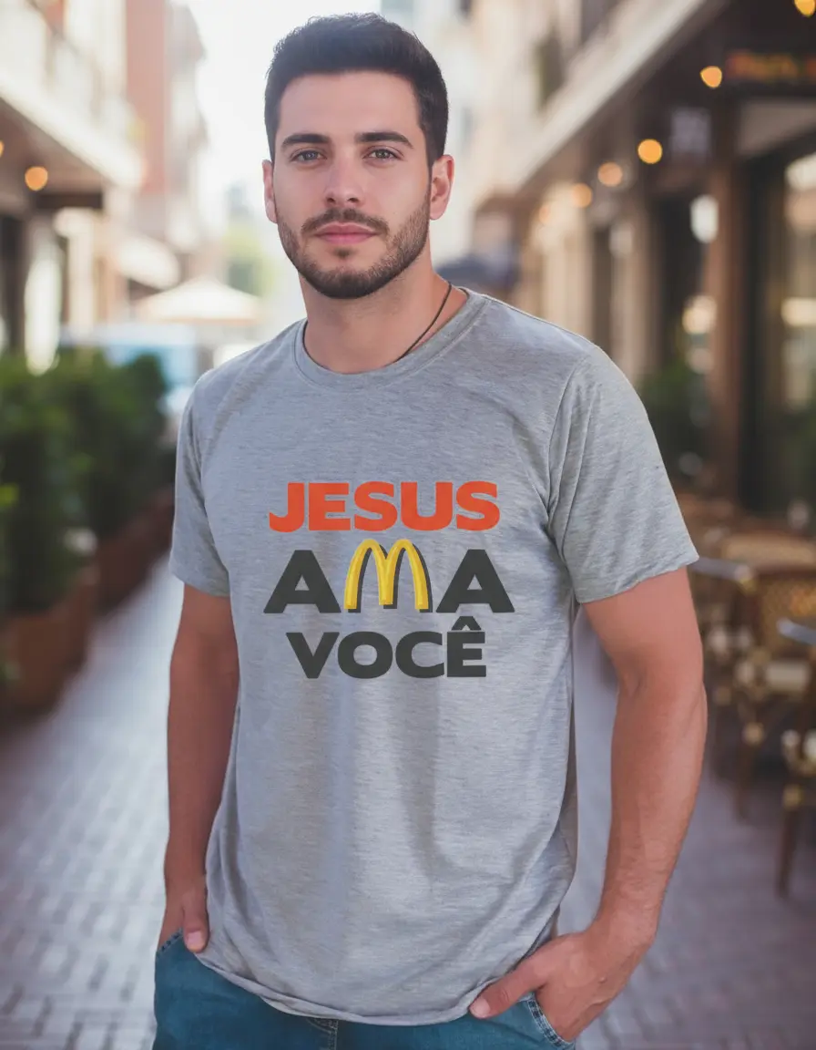 Camisa Jesus ama você (0033) - Imagem 8