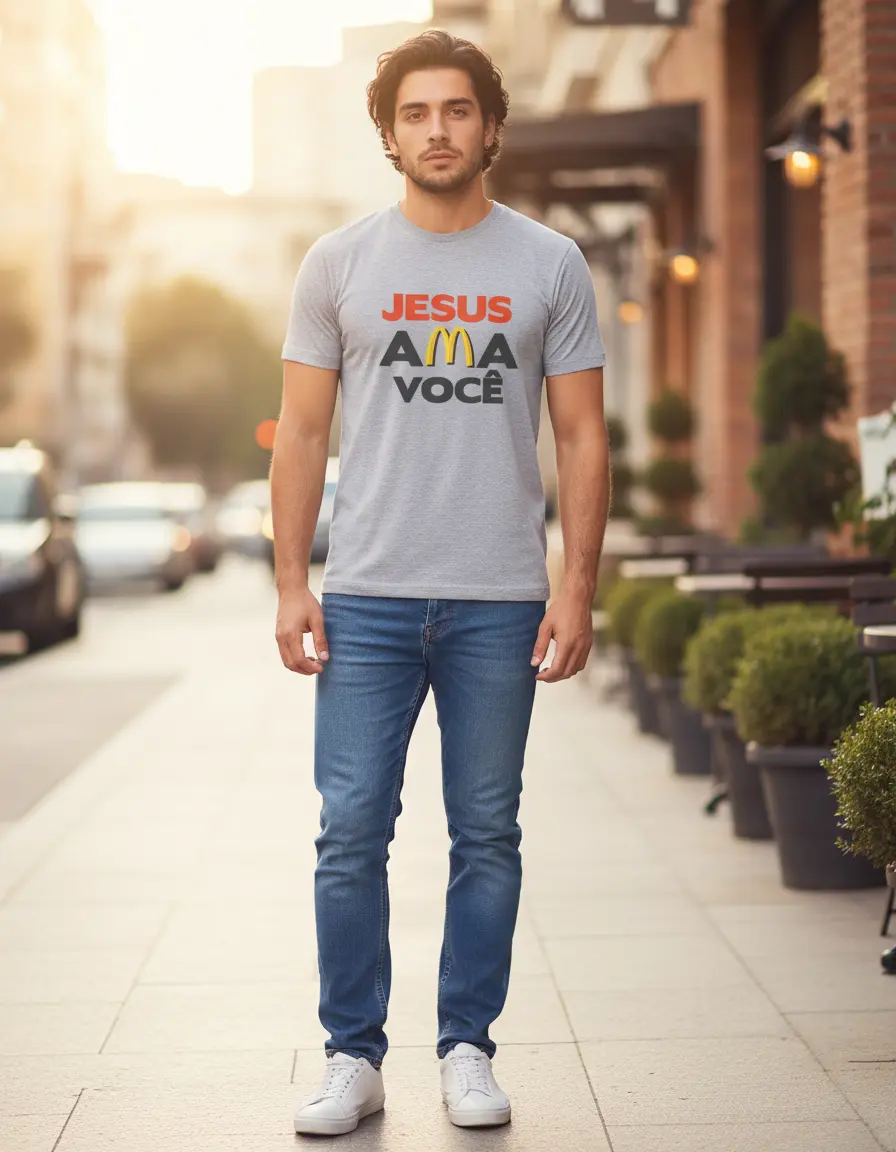 Camisa Jesus ama você (0033) - Imagem 10