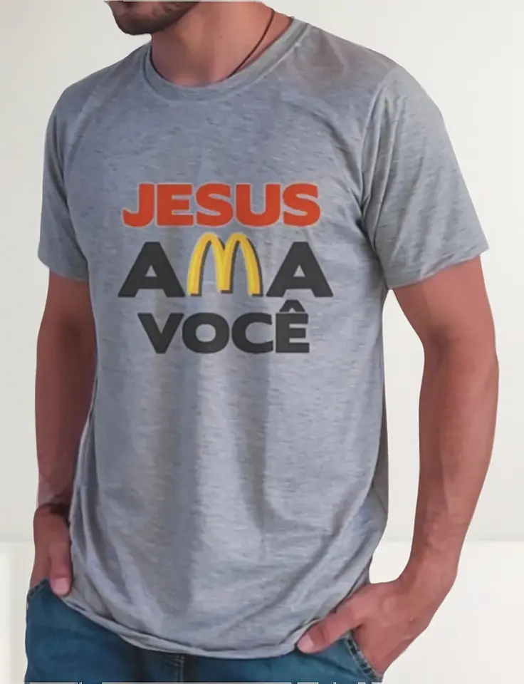 Camisa Jesus ama você (0033) - Imagem 9