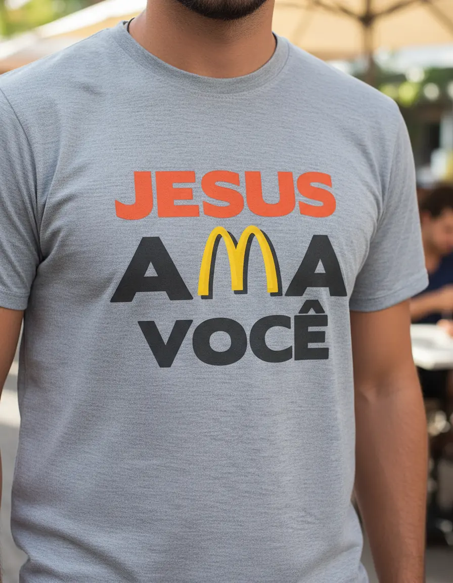 Camisa Jesus ama você (0033) - Imagem 11