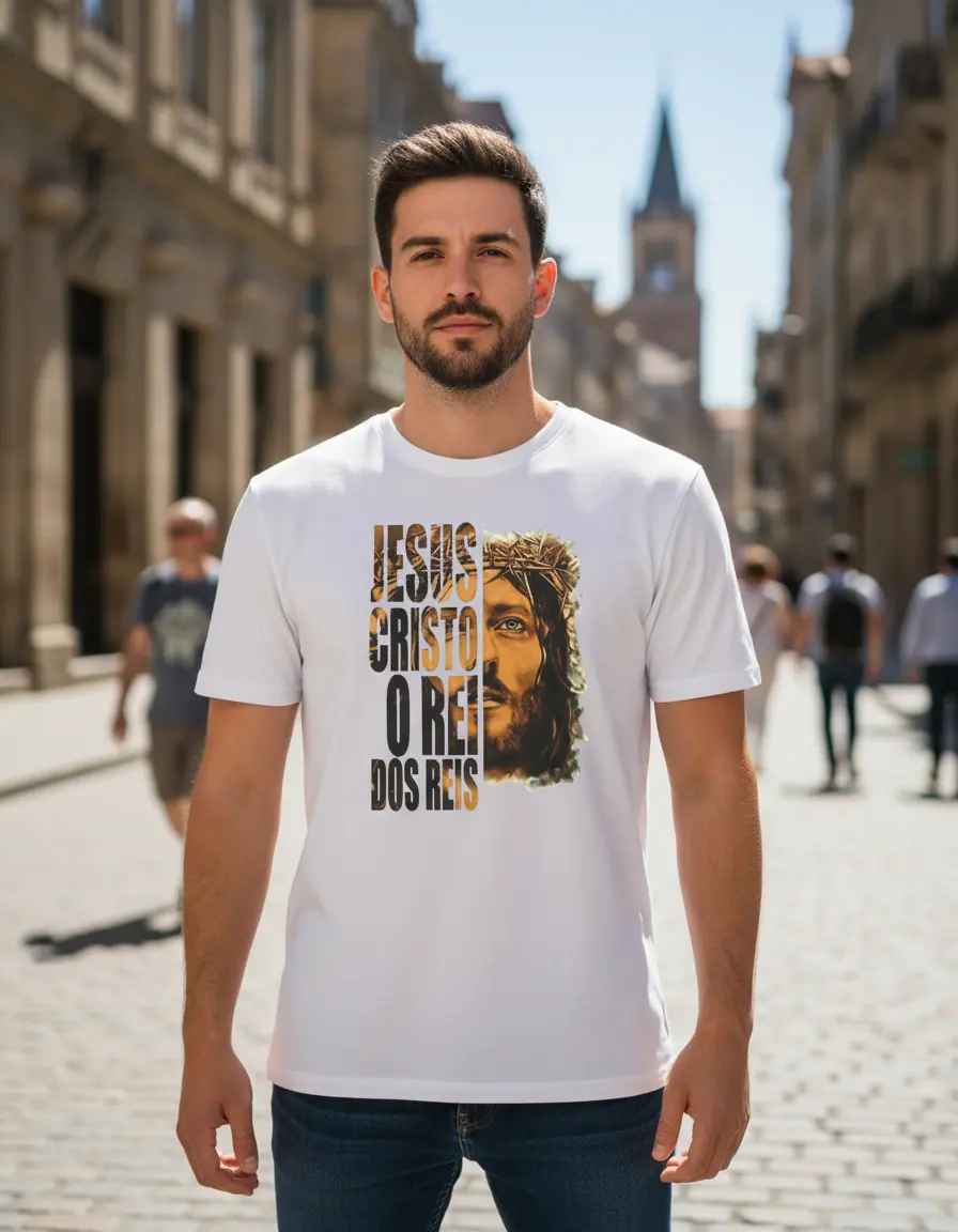 Camisa Jesus Cristo Rei dos Reis (0047) - Imagem 4