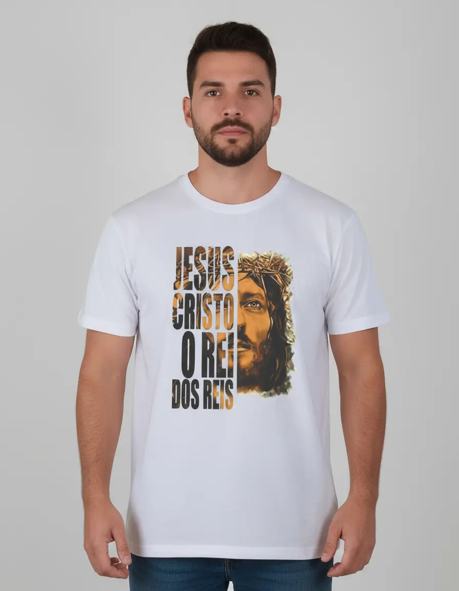 Camisa Jesus Cristo Rei dos Reis (0047) - Imagem 5