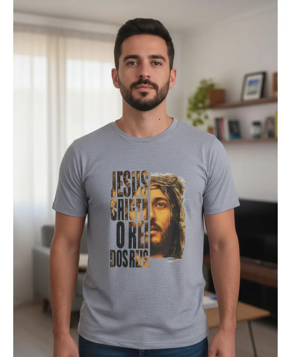 Camisa Jesus Cristo Rei dos Reis (0047) - Imagem 8