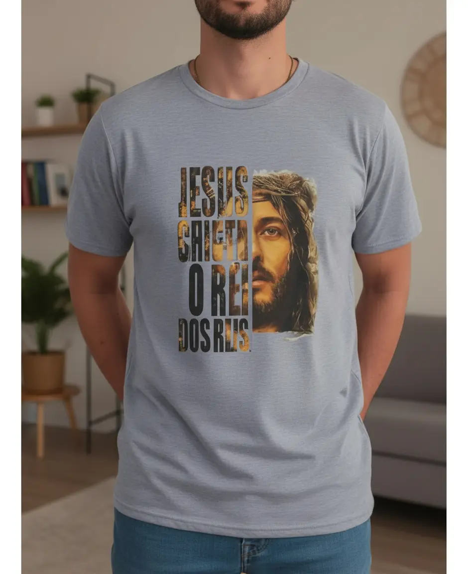 Camisa Jesus Cristo Rei dos Reis (0047) - Imagem 9