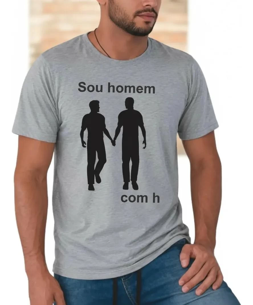 Camisa Sou homem com h (0500) - Imagem 12