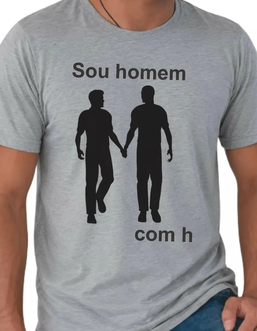 Camisa Sou homem com h (0500) - Imagem 10