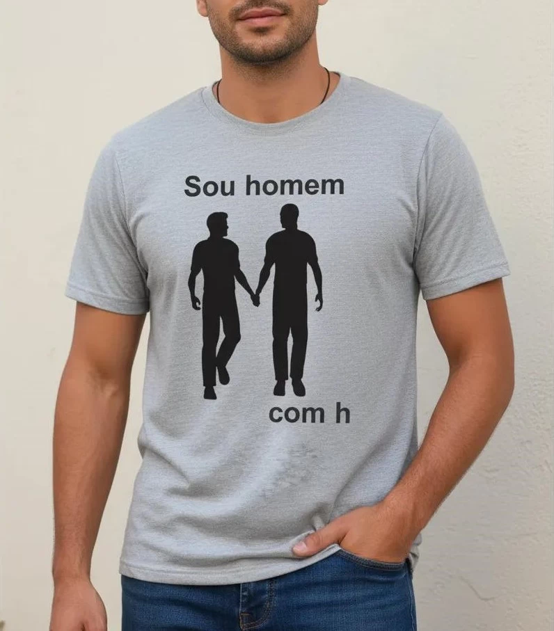 Camisa Sou homem com h (0500) - Imagem 9