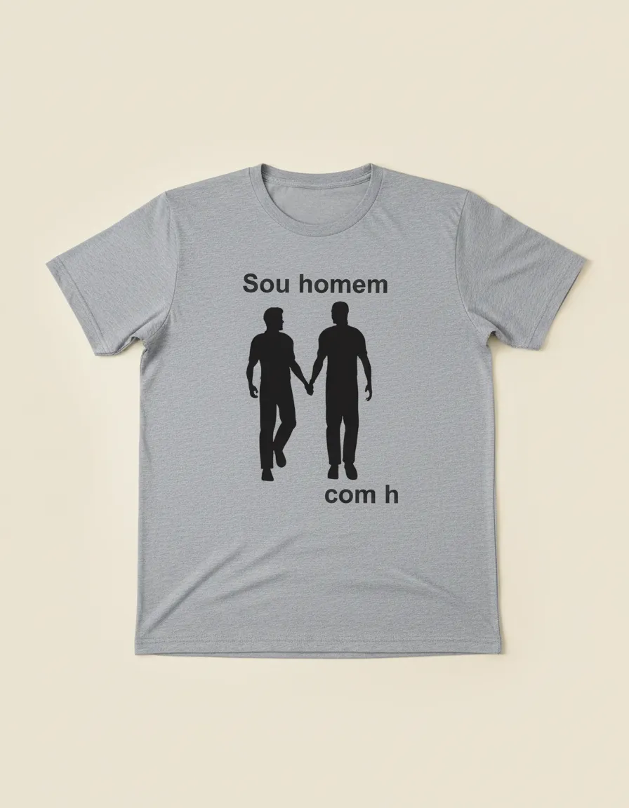 Camisa Sou homem com h (0500) - Imagem 8