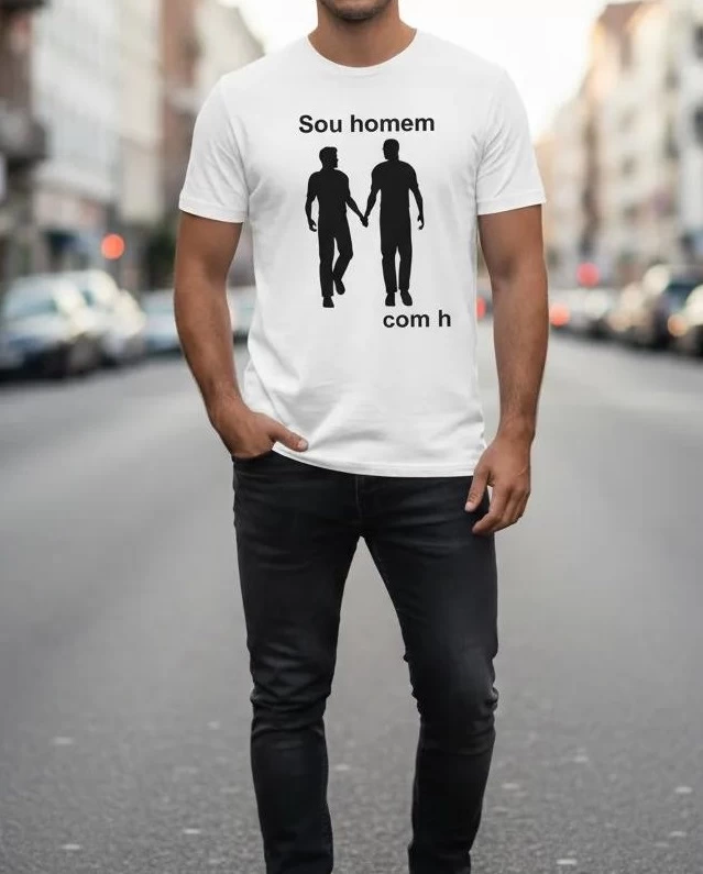Camisa Sou homem com h (0500) - Imagem 4