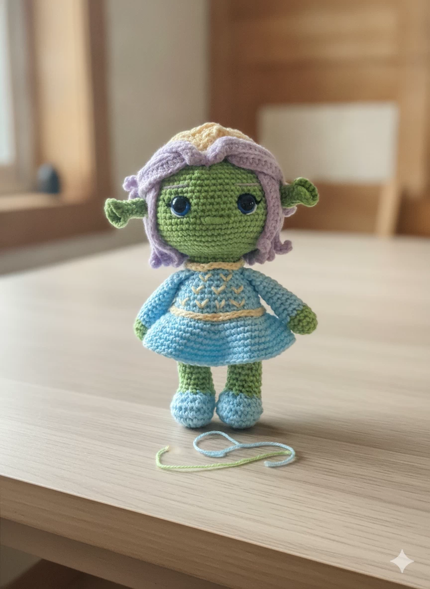 Amigurumi Doris - Shrek (0601) - Imagem 3