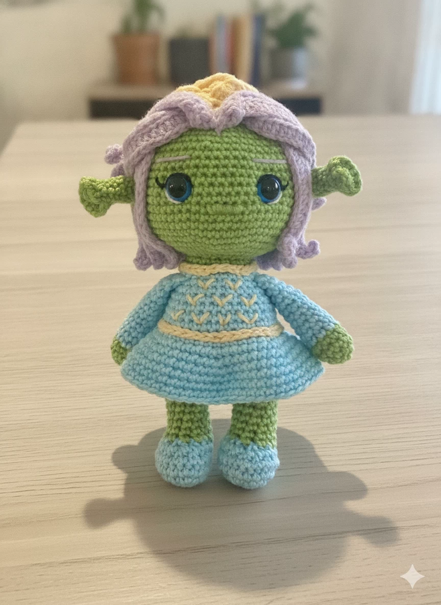 Amigurumi Doris - Shrek (0601) - Imagem 2