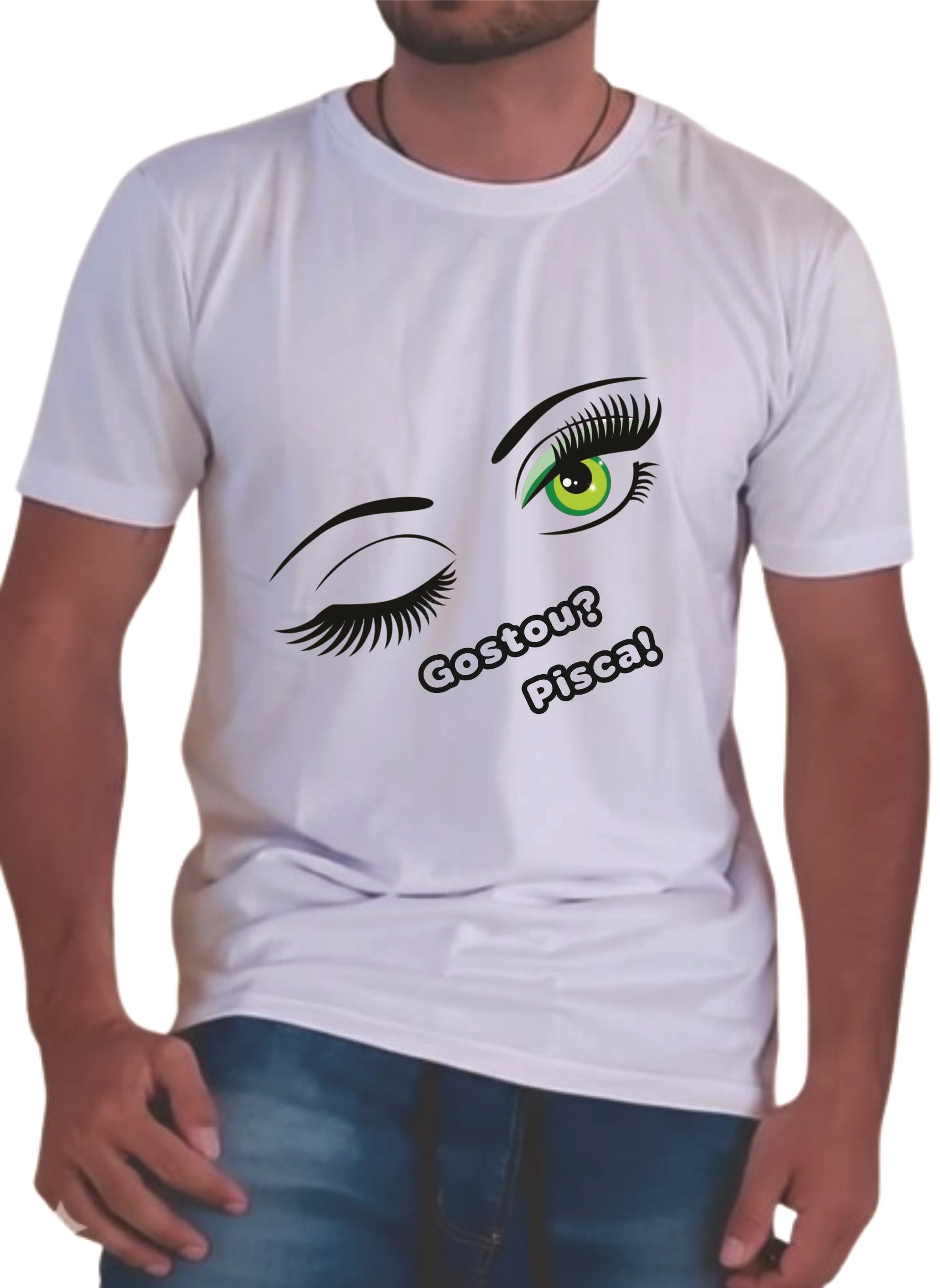 Camisa Gostou? Pisca! (0504) - Imagem 2