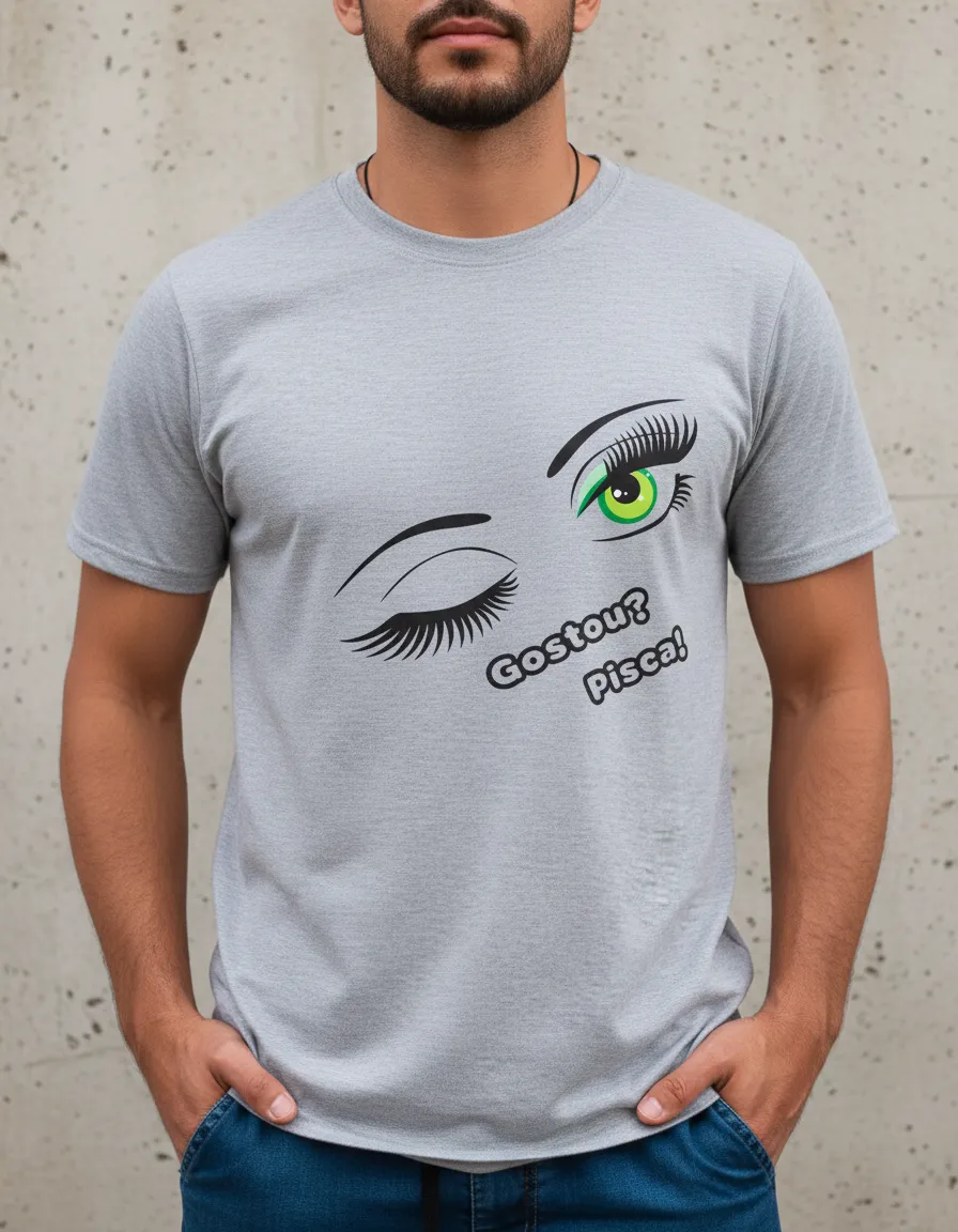 Camisa Gostou? Pisca! (0504) - Imagem 8