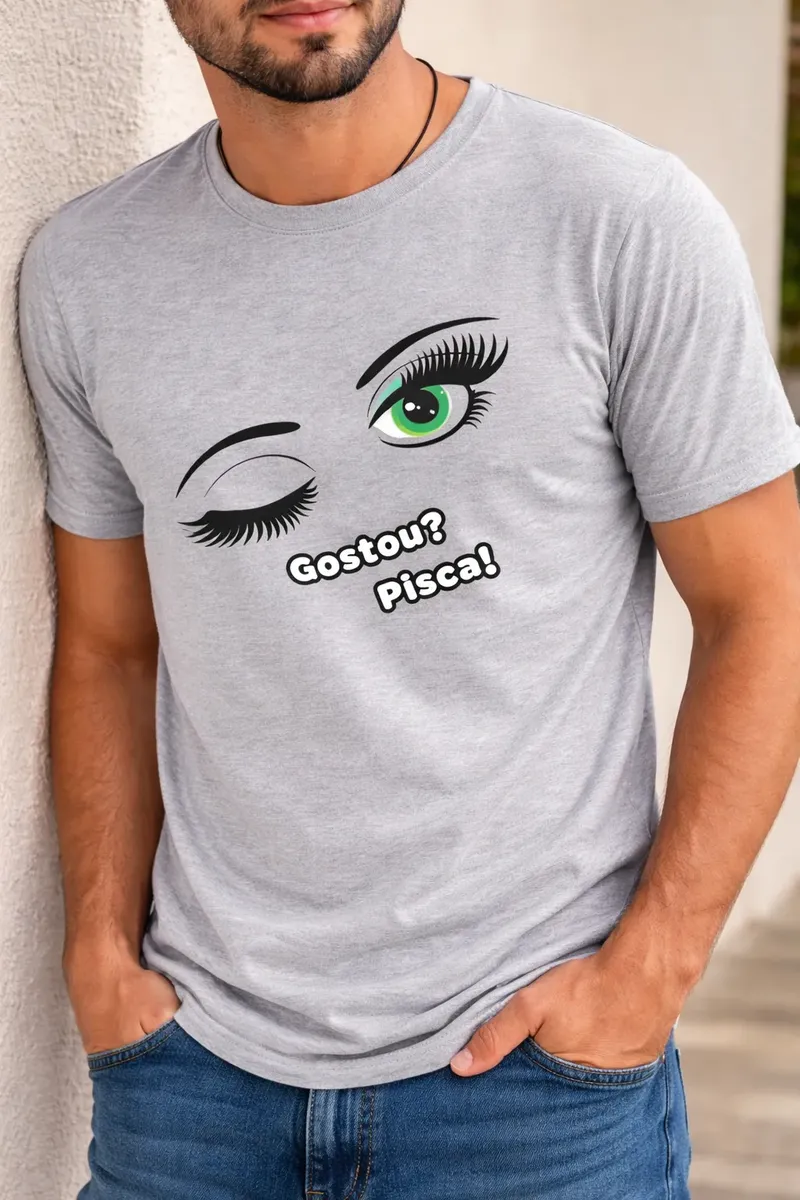 Camisa Gostou? Pisca! (0504) - Imagem 3