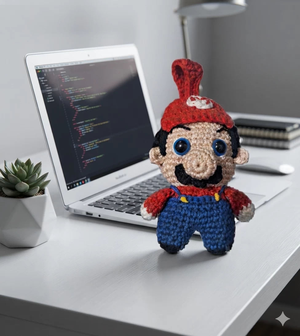 Amigurumi Mario Bros (0609) - Imagem 6