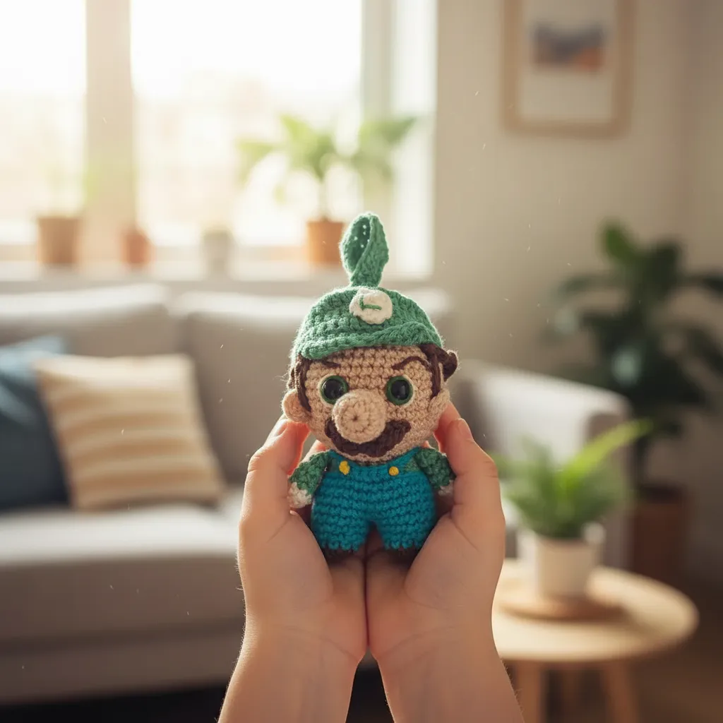 Amigurumi Luigi (0610) - Imagem 5