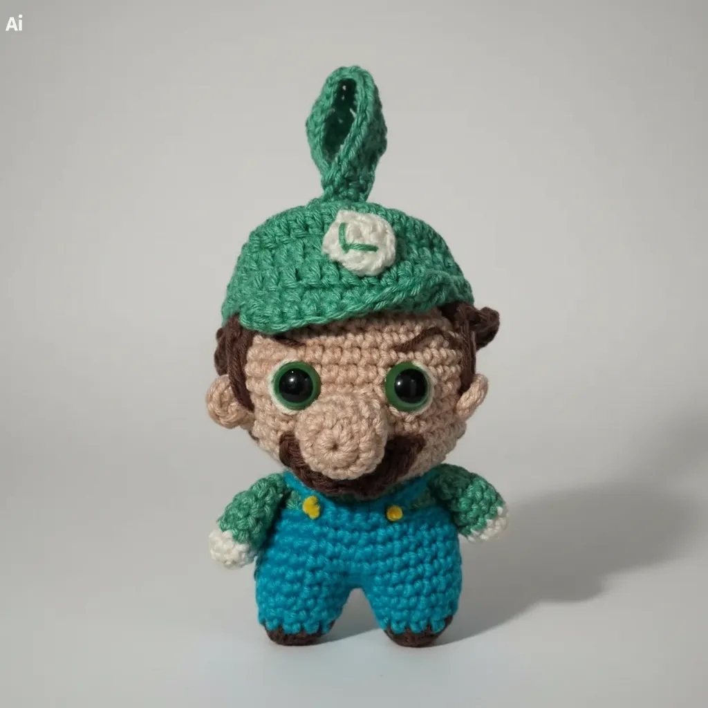 Amigurumi Luigi (0610) - Imagem 4