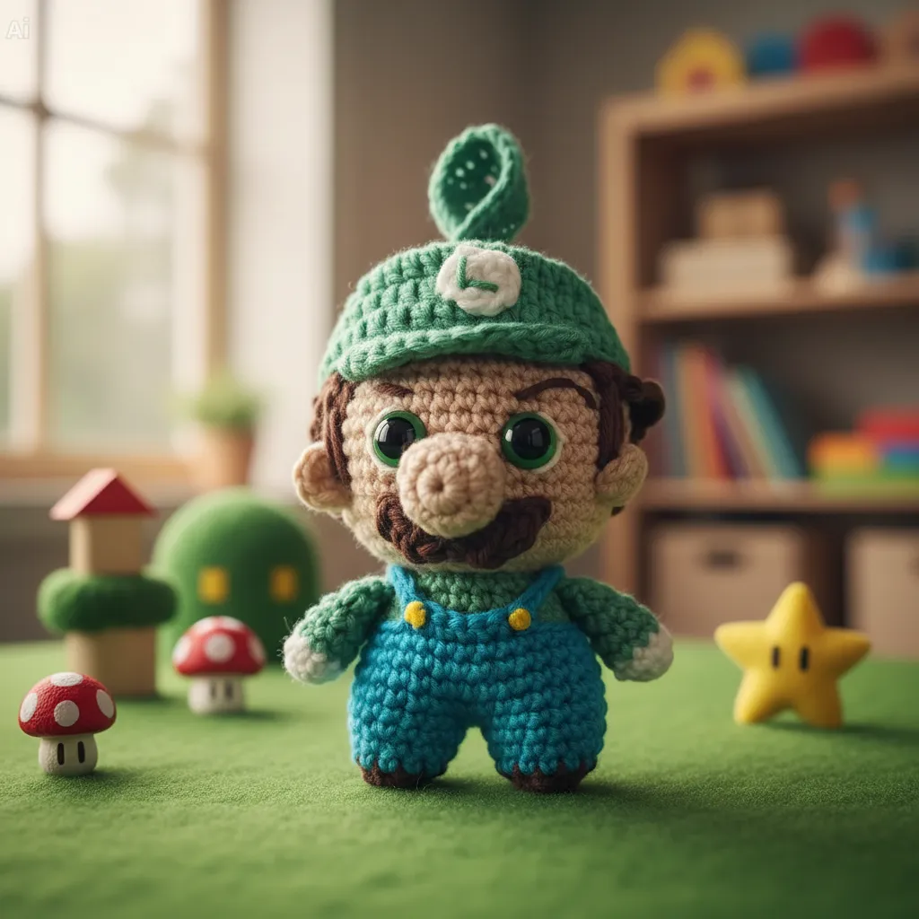 Amigurumi Luigi (0610) - Imagem 2