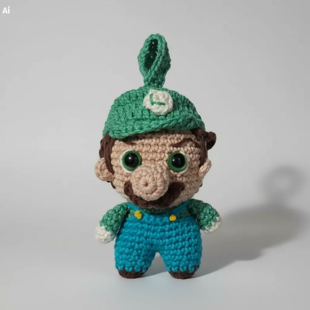 Amigurumi Luigi (0610) - Imagem 7